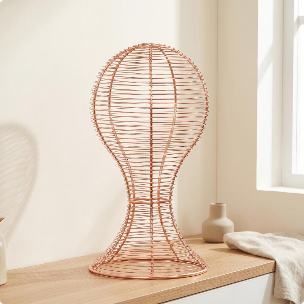 Hat Display Stand Freestanding Mannequin Head Wire Frame Holder for Boutiques, Collectors,