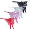 New women Open fork Transparency  bowknot Featured Strappy Sexy Panties