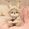 Cartoon Cat Squirrel Rabbit Plush Toy With Pp Cotton Filling For Kids Birthday Gift