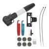DUUTI Bike Tire Repair Inflate Tool Kit with Patch Stainless Steel File Inflatable Needle