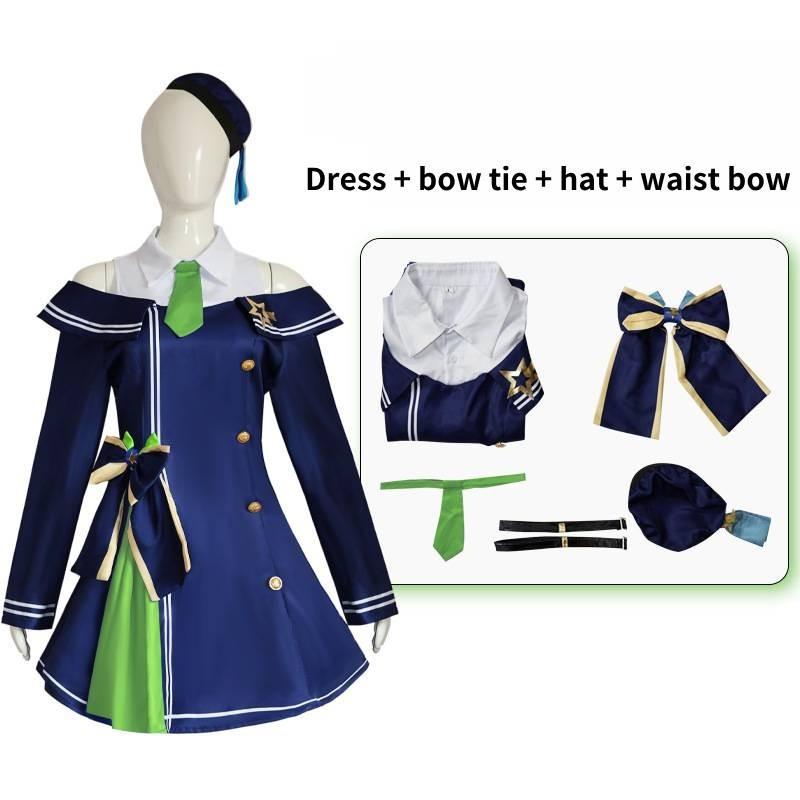 Vibrant Polyester Anime Cosplay Costume For Game Characters In Multiple Colors