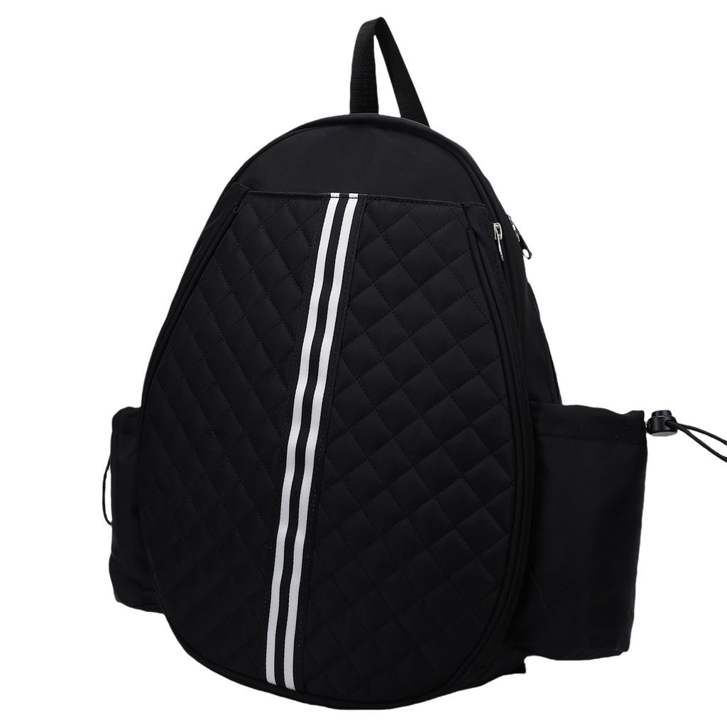 Tennis Bag Backpack Lightweight Sturdy with Two Side Pockets Tearproof Women s Racquet Cover Hangs on Fence for Matches