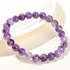 JD Natural Dream Lace Amethyst Stone Beaded Bracelets Women Purple Crystal Quartz Energy Bead Reiki Healing Bangle Jewelry Gift