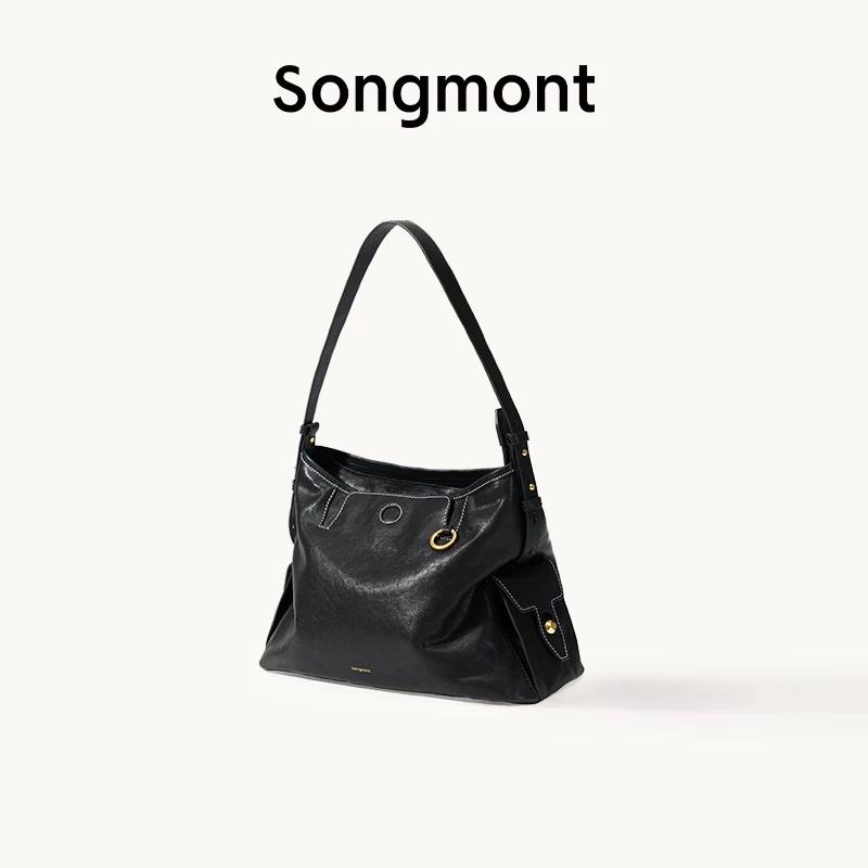 

Songmont Xunjia Series Leather Hobo Crossbody Bag