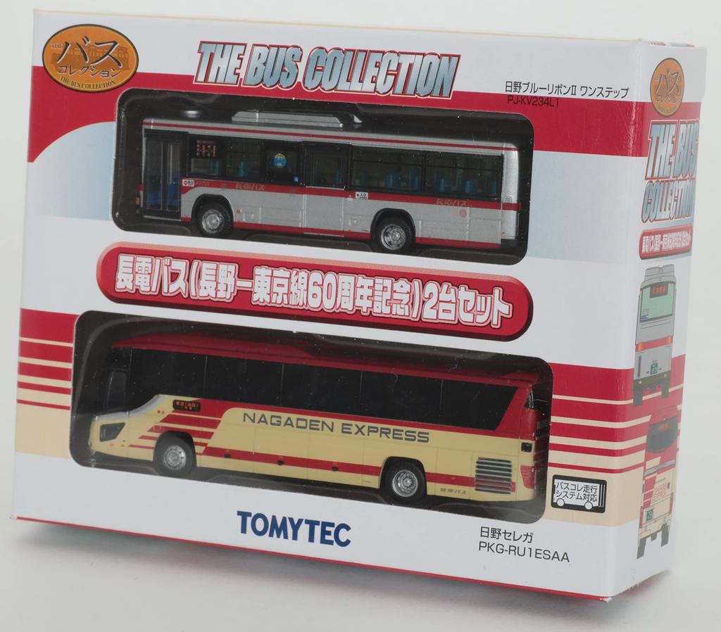 The Bus Collection Bus Collection Nagaden Bus Line 60th Anniversary Set of 2 Diorama Goods 316527 Nagano-Tokyo