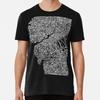 Typograpshic Map Of Gothenburg Black Size S To 5XL Made In the USA T-Shirt