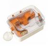 Hamster Cage Transparent with Wheel Enclosed Small Animal Habitat