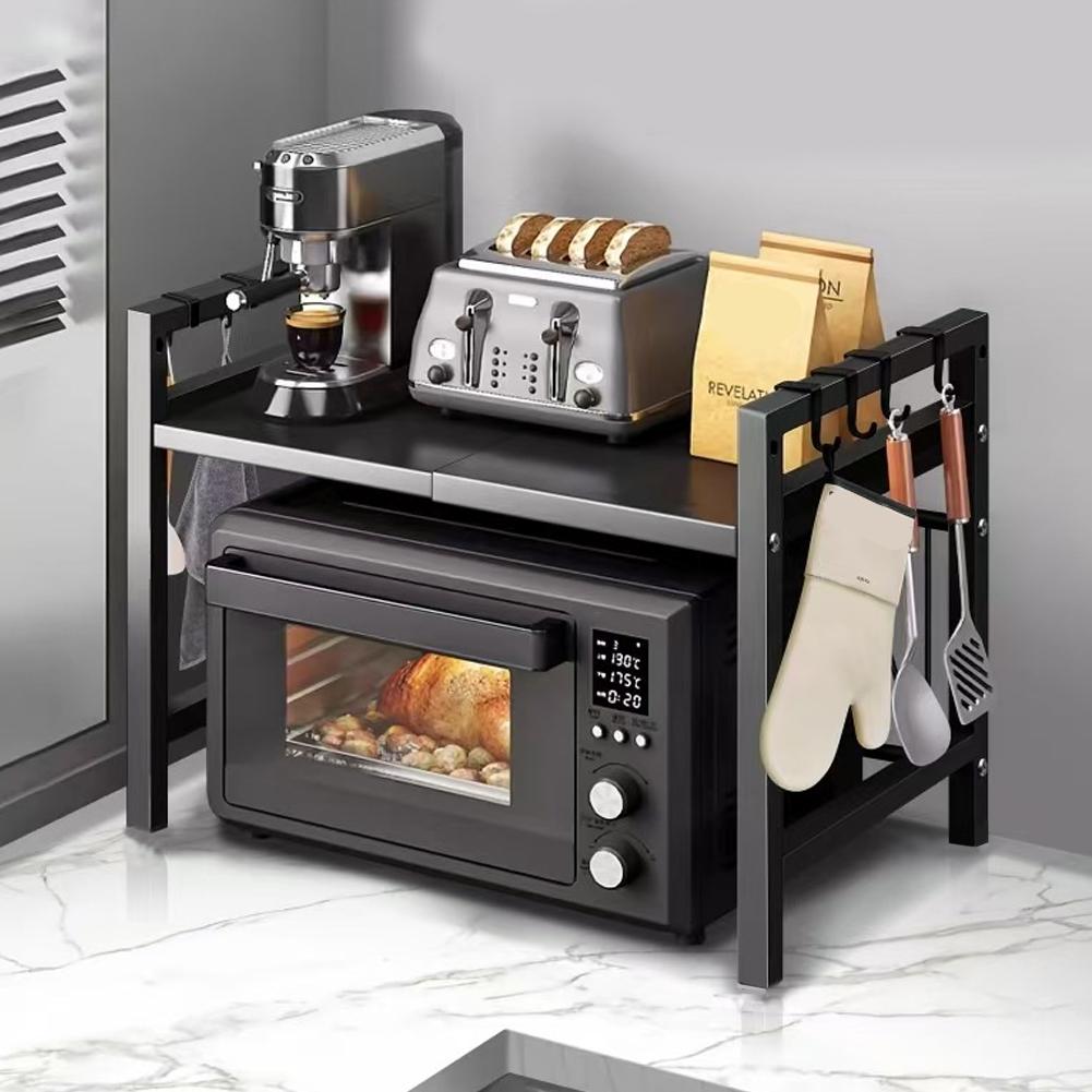 Microwave Shelf with Cutting Boards Stand Microwave Oven Rack Kitchen Microwave Stand for Kitchen Shelves Counter Top Organizer