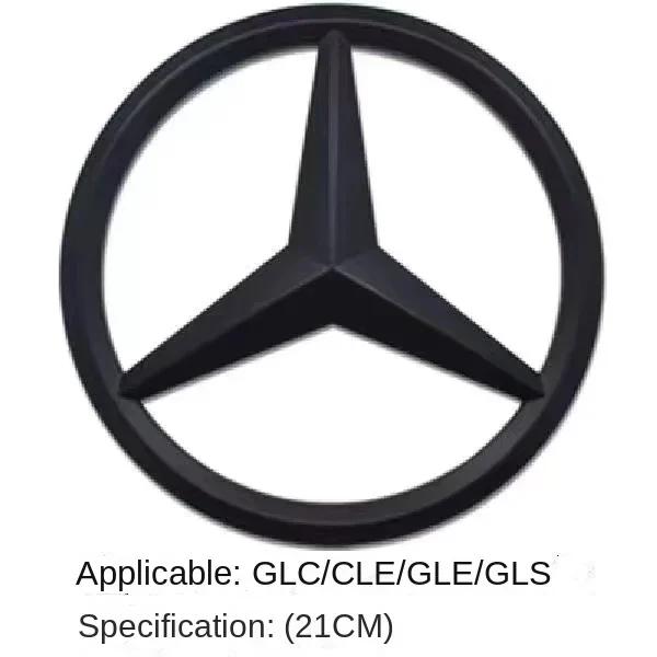 1Pcs ABS Car Front Grille Badge for Mercedes Benz W204 W205 W210 W211 W212 W213 C E Class GLA GLK ML GLC GLE Decal Cover Emblem