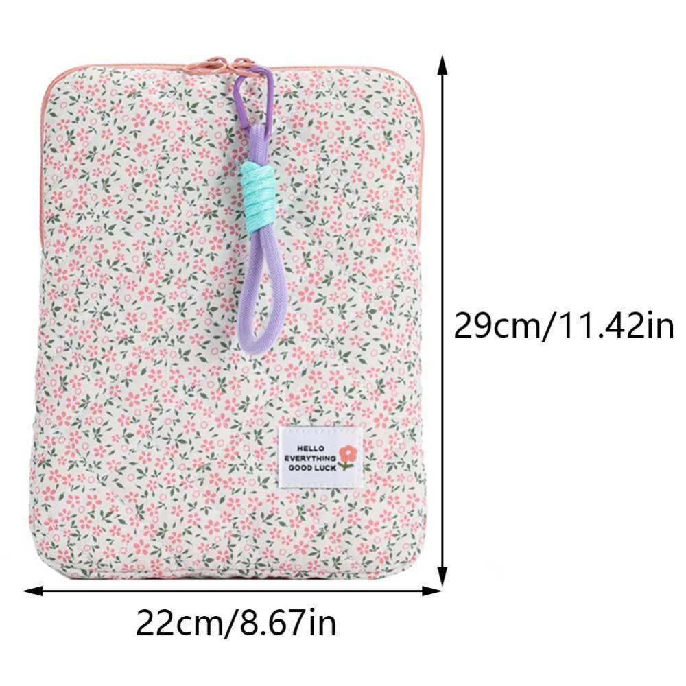 Puffy Tablet Protective Case Floral Tablet Sleeve Bag Cute Computer Storage Bag  Travel Style 4