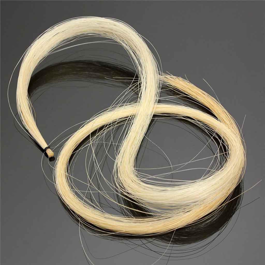 3 Hanks 30 Inch Violin Viola Mongolian Horsehair for Bow Color