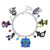 Cartoon Anime K-Pop Demon Hunters Saja Boy Metal Enamel Pendant Bracelet Jewelry Accessories  Fan Party Gift For Friends