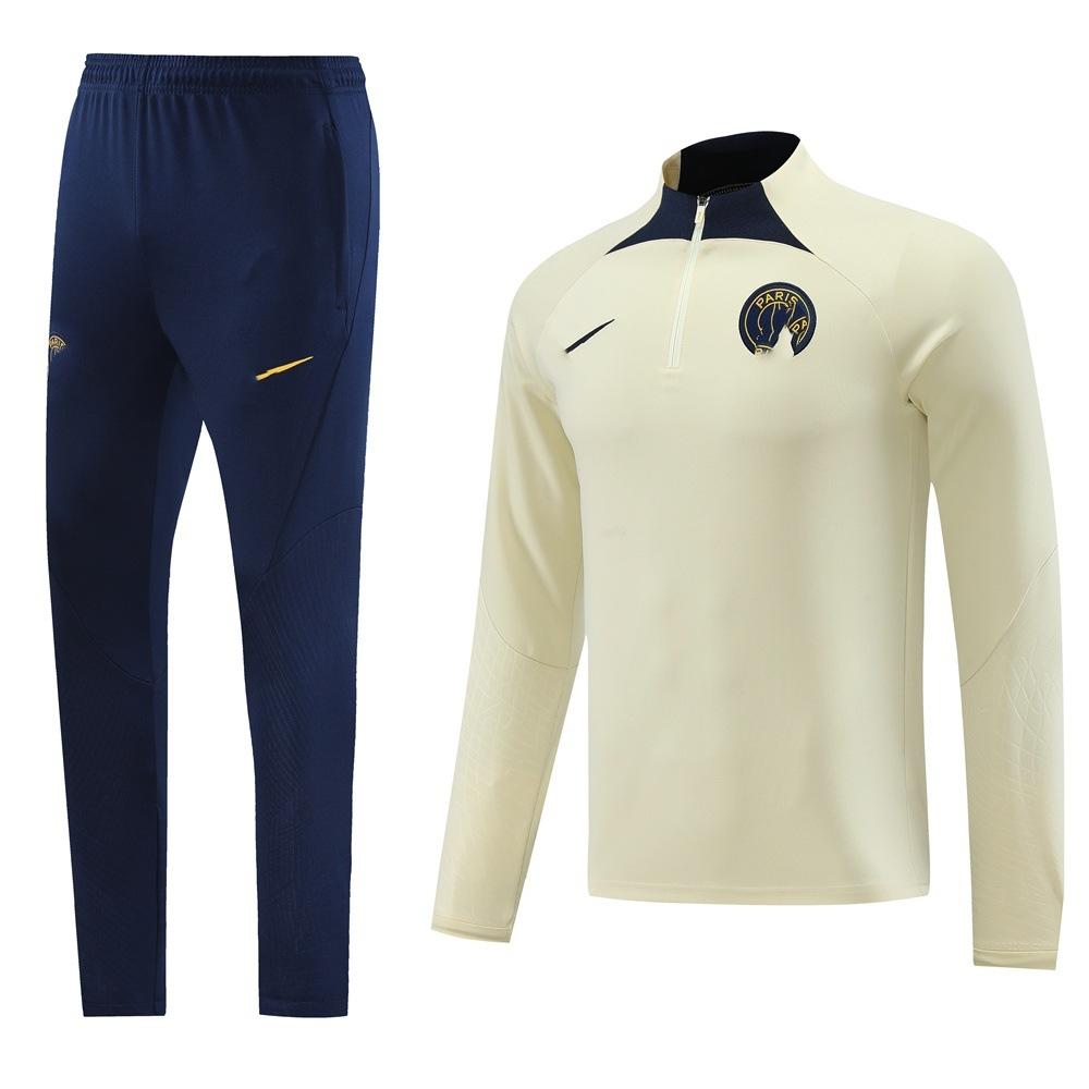 Half-Pull Long-Sleeved Set, Football Jersey, Training Jersey, Appearance Jersey, Casual, Breathable, Comfortable And Fashionable