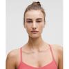 Lululemon Flow Y BrA Nulu  Light Support  A C Cups Desert Red