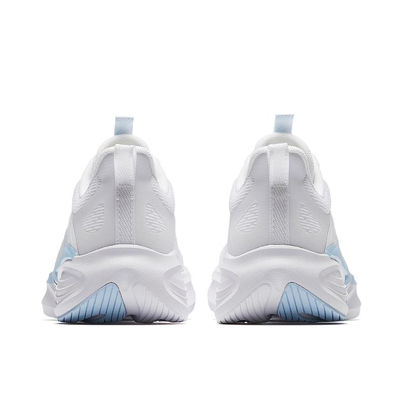 New Anta Lingyun Cushioning Height Increasing Lightweight Slip Resistant Low Top Casual Running Shoes Women's White Blue 922525502-1