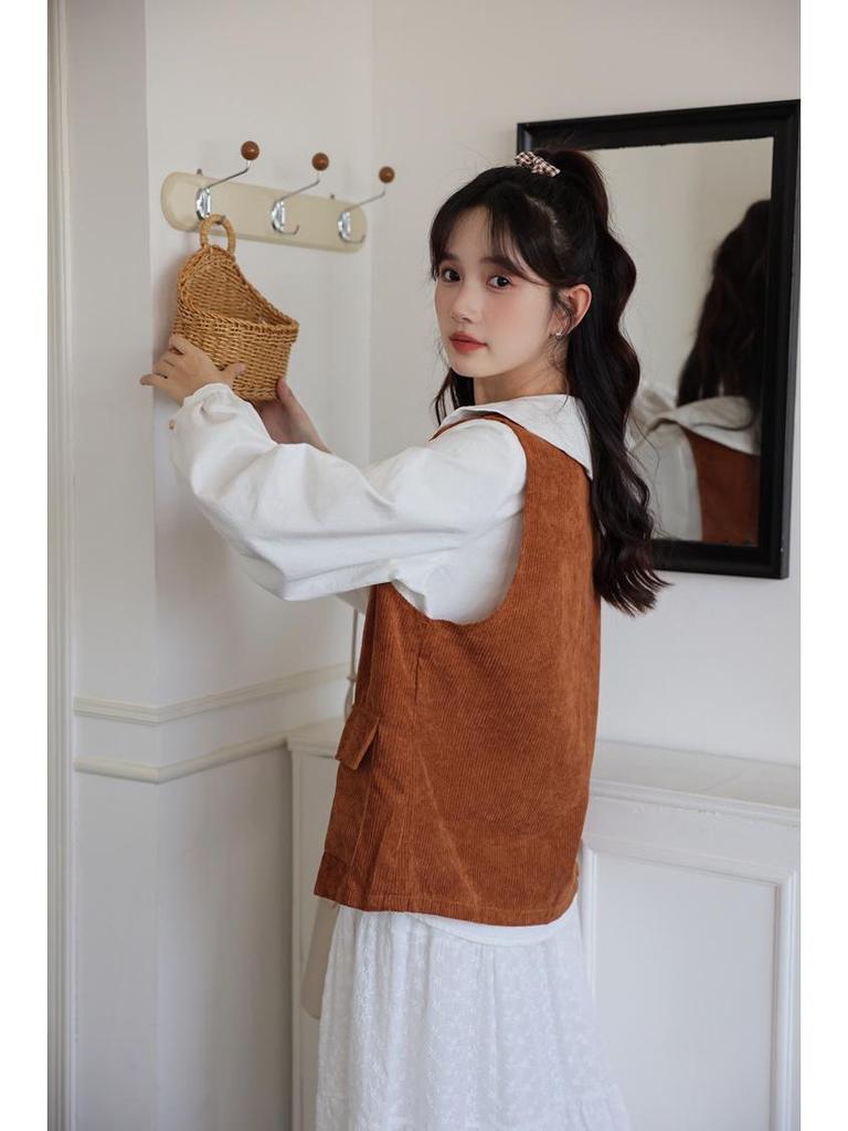 Chic French Doll Collar Shirt - Unique Early Spring Women's Fashion Top