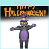 Inflatable Black Cat Suit Animal Cosplay Costumes Halloween Party Performance