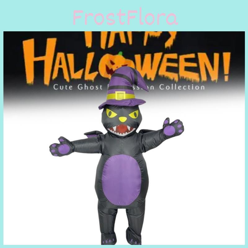 Inflatable Black Cat Suit Animal Cosplay Costumes Halloween Party Performance