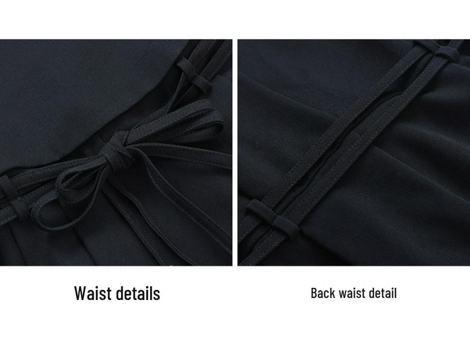 Azure Night Traveler 2026 Women's French Two-Piece Look Autumn Dress