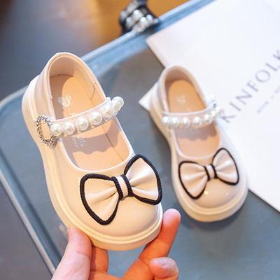 Girls Leather Shoes Cute Bow Girls Princess Shoes Soft Bottom Autumn Children Student Little Girl Shoes