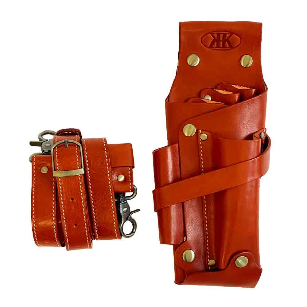 KK Genuine Leather Scissor Case for 4 and with Genuine Leather Available in Five ssr019 (Sanshiro Market) Scissors, Hairdressers, Barbers, Trimmers,