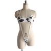 Sexy Underwear Women Polka Dot Dairy Cow Bandage Bikini Lingerie Set