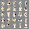50 Hand-Drawn Cute Kitten Cartoon Stickers for Journals, Phone Cases, Water Bottles, Albums, and More - Waterproof and Decorative