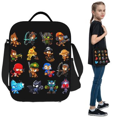 Bloons Td 6 5 Lunchtaschen Isoliert Bento-Box Tragbare Lunch-Tasche Auslaufsichere Picknicktaschen Kühltasche für Frau Student Arbeit