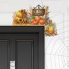 Pumpkin Diamond Painting Door Corner Sign Rhinestone Door Frame Decor 5D DIY Wooden Door Topper for Indoor Outdoor Wall