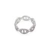 APM Monaco YACHT CLUB YACHT CLUB series chain ring silver sailor index finger ring alloy ring for women silver 58