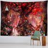 Lantern Tree Of Life Tapestry Wall Hanging Psychedelic Witchcraft Mystery Tapiz Hippie Good Luck Background Cloth Home Decor