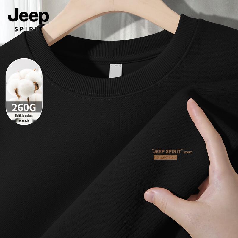 JEEP SPIRIT Men s 2025 Loose Fit Round Neck Sweatshirt 2XL