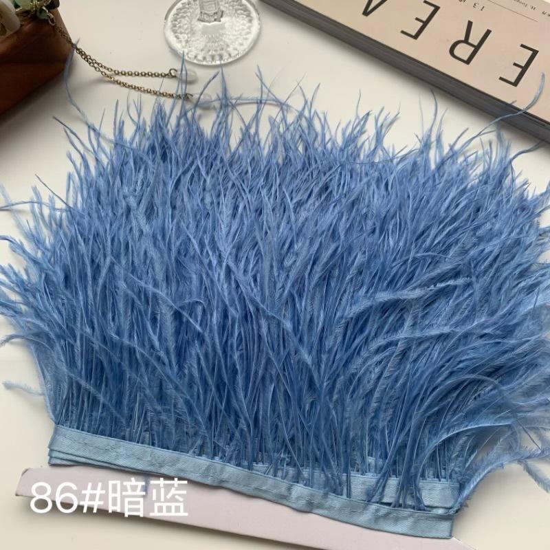 Ostrich Hair Cloth Edge 10-15Cm Clothing Accessories Diy Skirt Decoration Dress Neckline Cuffs Feathers