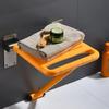 Wall mounted shower stool folding bath stool modern elderly shower barrier-free disabled toilet bathing safety non-slip seat