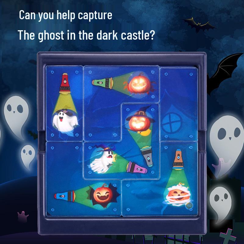 Ghost Catcher Puzzle Game - Interactive Flashlight Toy for Parent-Child Play & Educational Fun