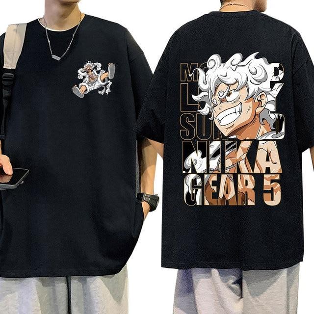 

2026 New One Piece Men and Women s Oversized Summer T-shirt Anime Cartoon Tee Summer Boy s Short Sleeves Parent-child Outfits... S разноцветный
