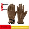 Cowhide Men's Work Gloves Thick Mechanic Glove Durable Heavy Duty Gloves Security Protection