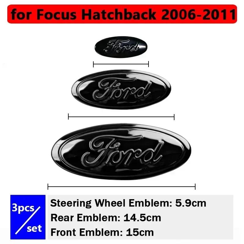 Autoaufkleber Ford Front Heck Emblem für Ford Edge STline Kuga Focus Hatchback Limousine Mondeo Taurus Escort Auto Wappen Lenkrad