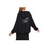 Nike Hooded Zipper Letter Logo Printed Long Sleeve Sweatshirt Women sweatshirt Gray FV7516-010