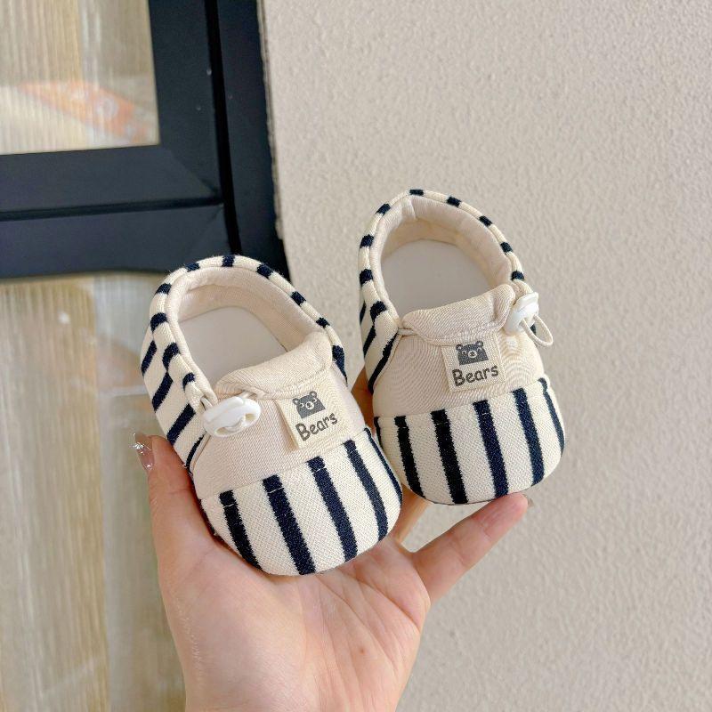 Bears Baby Sneakers For Infants Soft Sole Cotton Warm Toddler Shoes For Winter Play