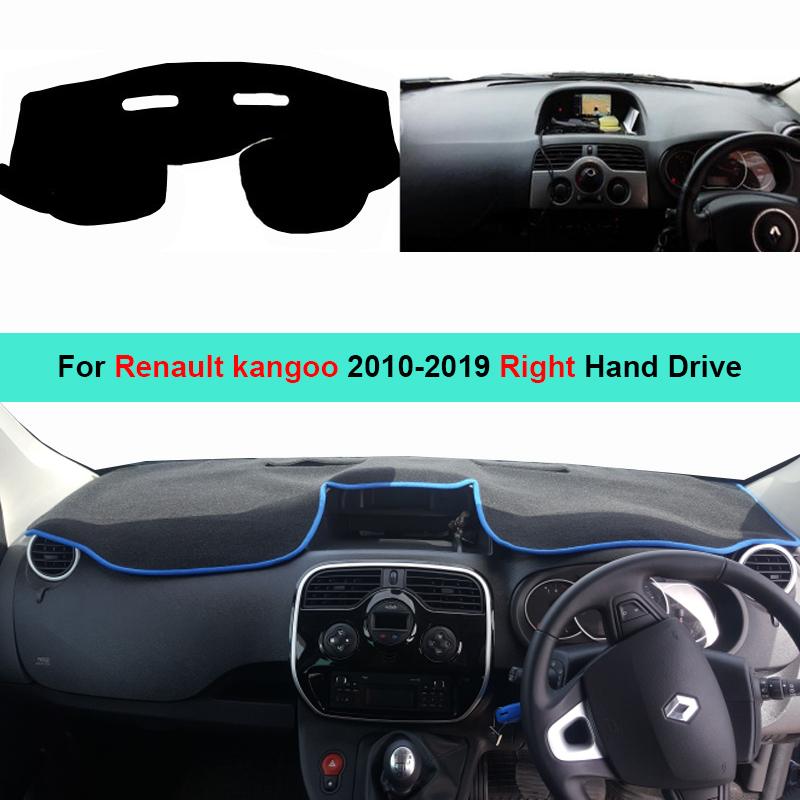 2 Layers Car Inner Dashboard Cover Dash Mat Carpet Sun Shade Board DashMat For Renault Kangoo 2010 -  Automobile Pad Anti-UV