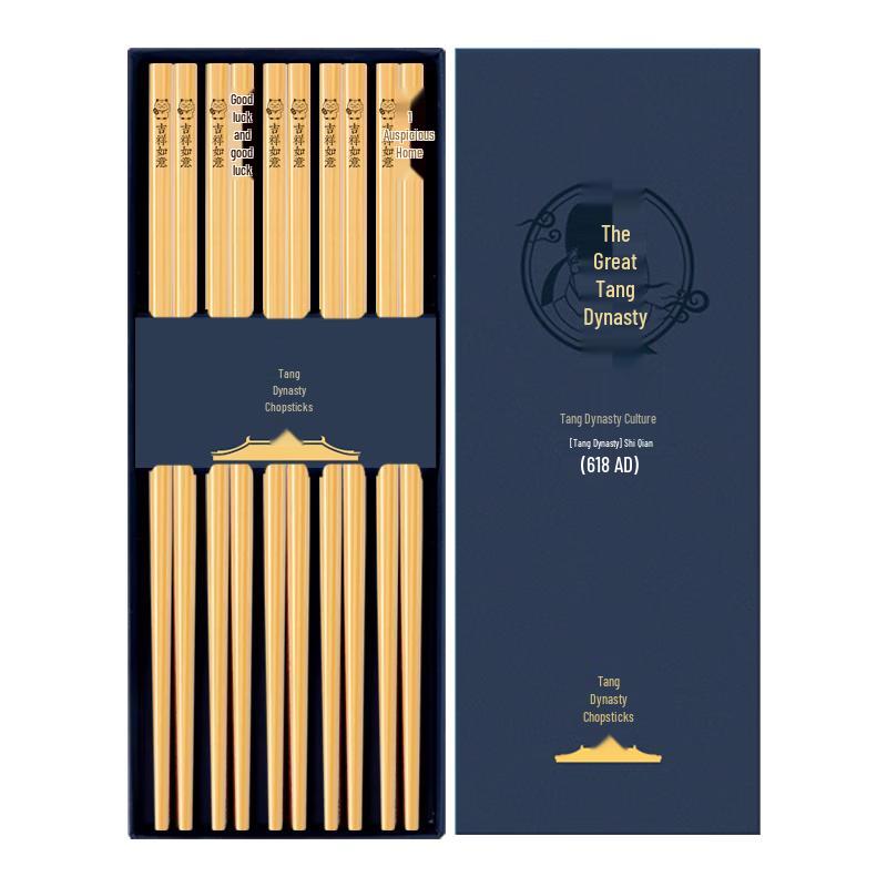 Tangzong Natural Bamboo Chopsticks 10 Pairs