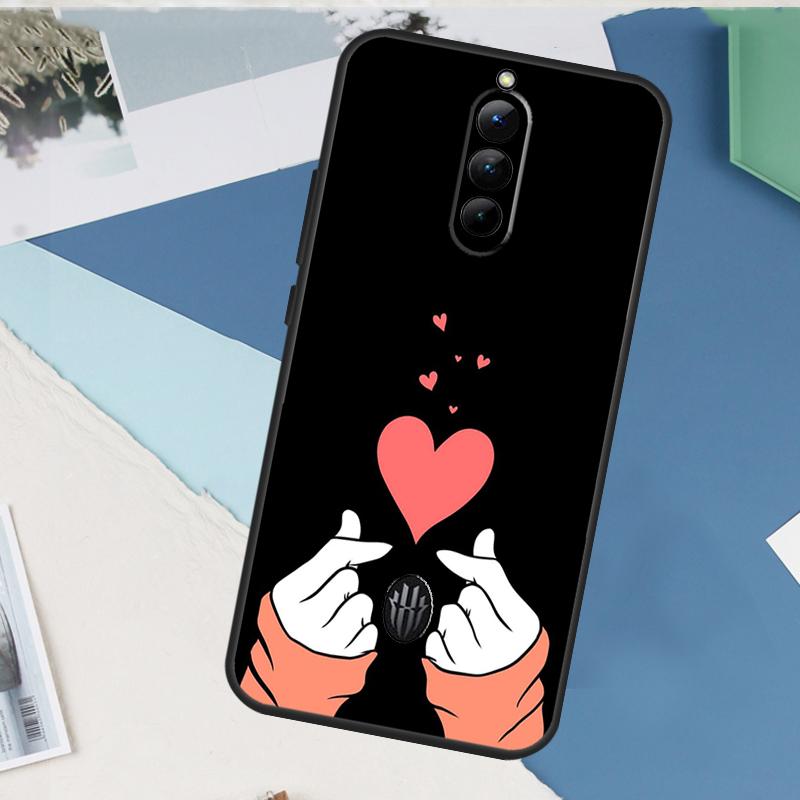 Kpop Hand Finger Heart Case For ZTE Nubia Red Magic 9 10 11 8 8S 9S 10S Pro Plus 6 7 6S 7S Pro 5G 6R 10 Air Cover