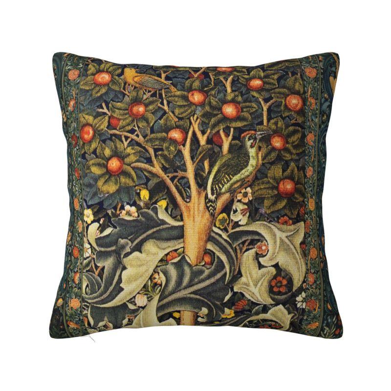 Custom Nordic William Morris Vintage Sofa Cushion Cover Soft Floral Textile Pattern Throw Pillow Case Home Decor