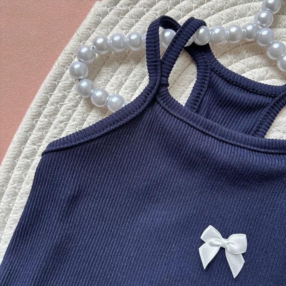 Korean Style Dog Princess Skirt Breathable Cat Bow Dress Comfort Pet Strap Dress  Pet Party