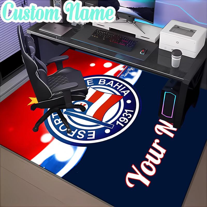 Custom Name Esporte Clube Crest Rug, Office Rug, Chair Rug, Carpet for Living Rooms, Doormat Game Rug Home Decor Christmas Gifts