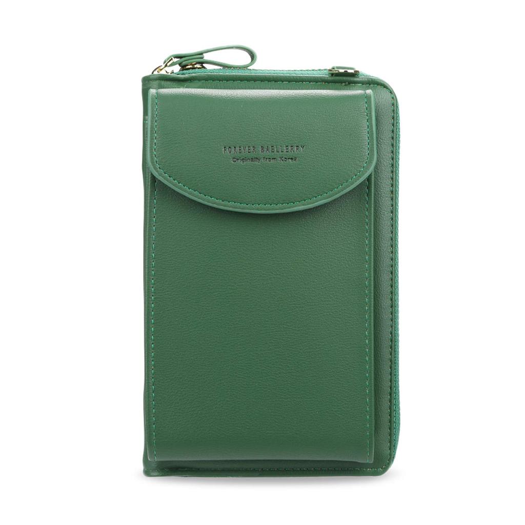 Smartphone Pouch Wallet Shoulder Bag Waterproof PU 6 Inch Smartphone Storage 2 Layer Pochette Mini Crossbody Card Storage Large Capacity Cute Simple