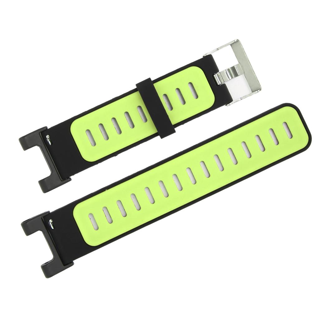Silicone Soft Bracelet Belt Sport Watch Band Strap for Amazfit TRex for TRex Pro Watch(Black Green )