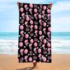 Ultra Soft Microfiber Beach Towel With Quick Dry Antibacterial Ion Print Design Pool Travel Outdoor Use