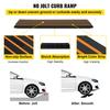 Curb Ramp Rubber Driveway Ramp 2 Pack 2.6" Rise 15T Load Threshold Ramp